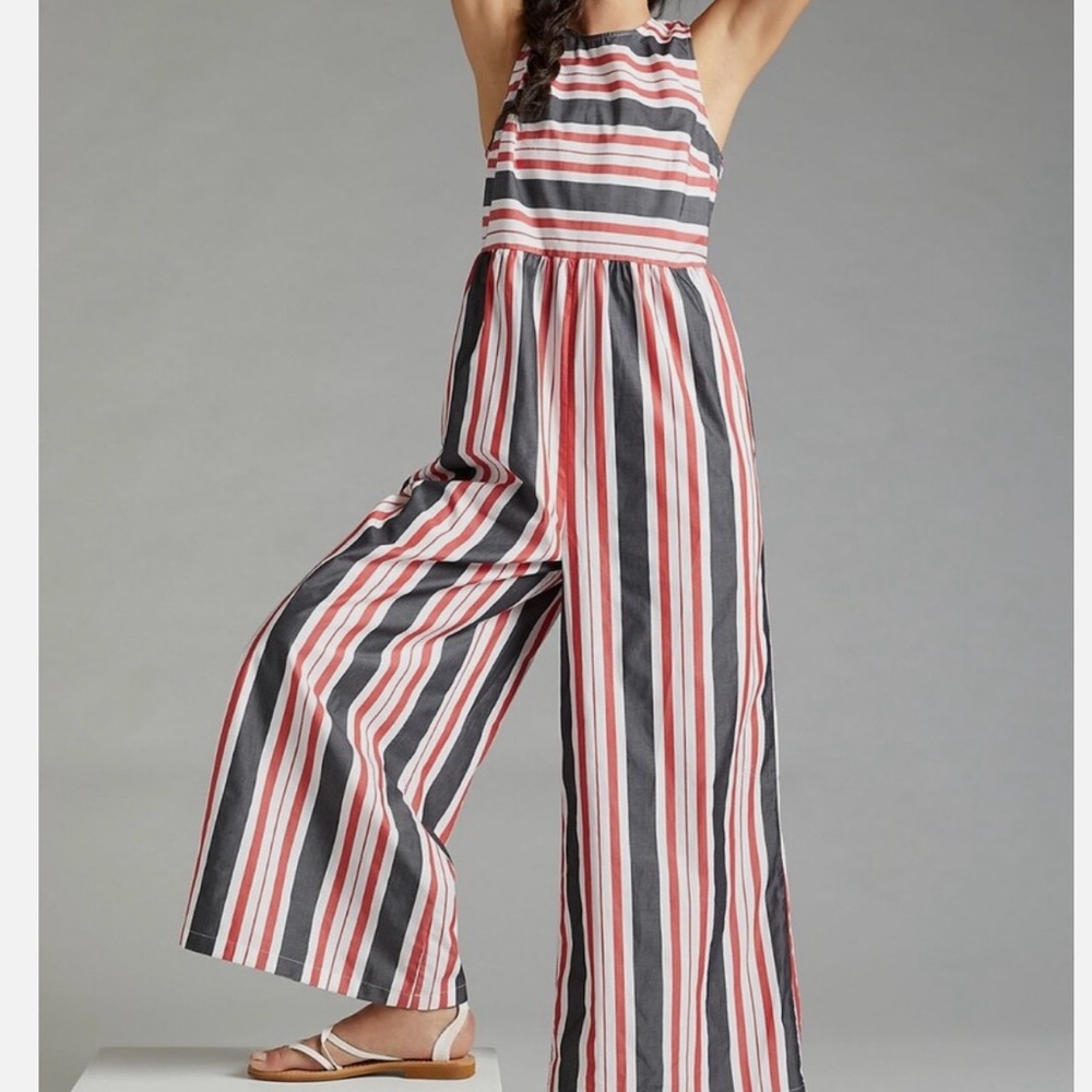 Anthropologie Multicolor Striped Jumpsuit